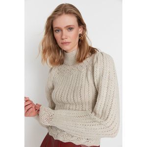 NWT Trendyol Women Regular fit Standing collar Knitwear Sweater